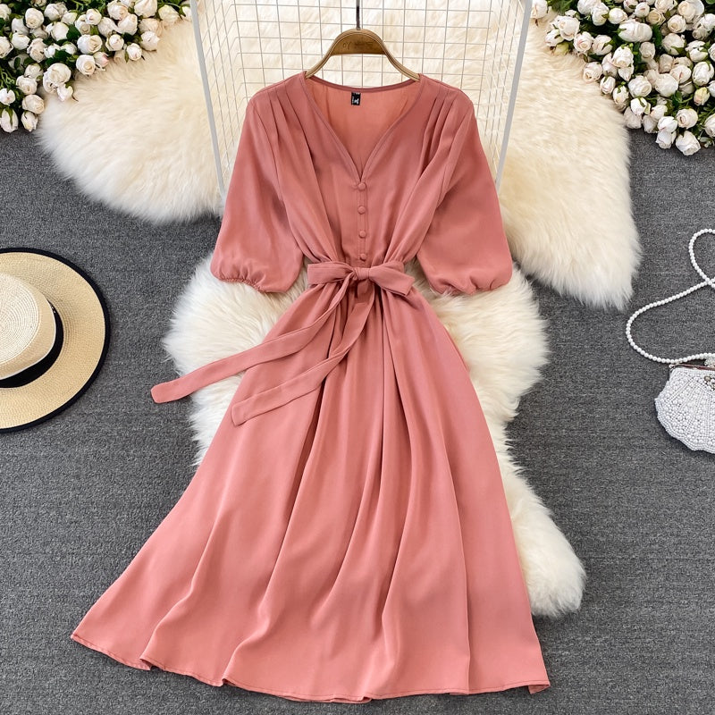 Vestido Feminino Liso