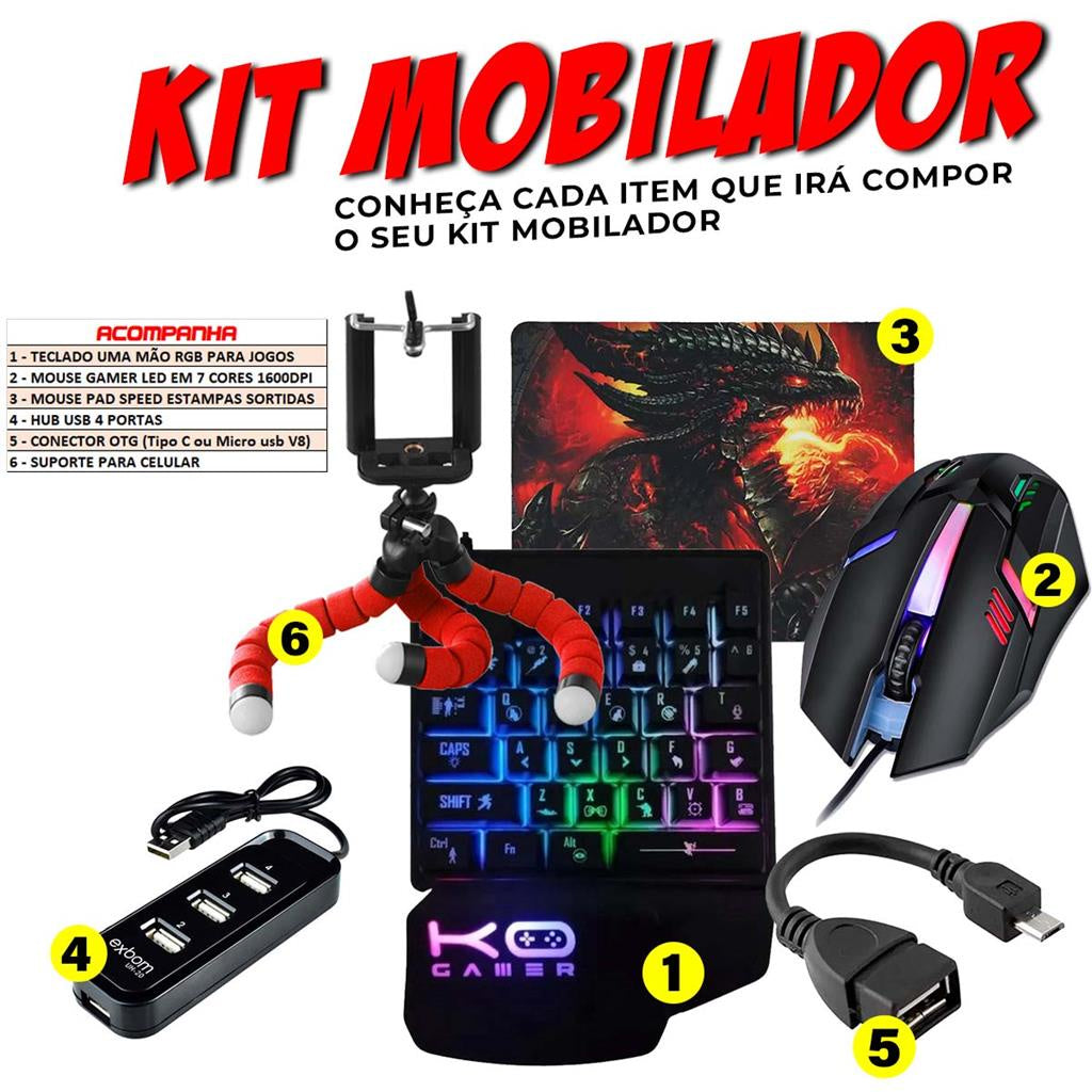 Kit gamer para celular