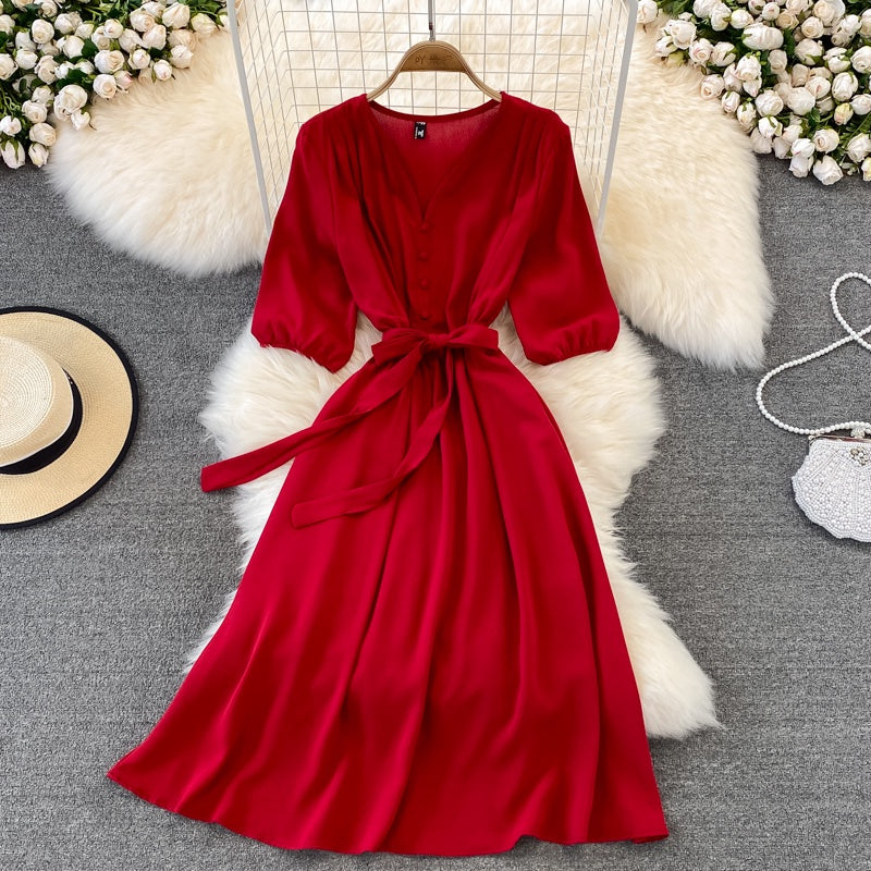 Vestido Feminino Liso