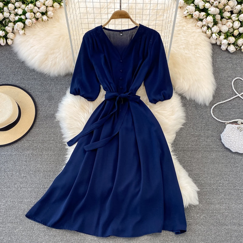 Vestido Feminino Liso